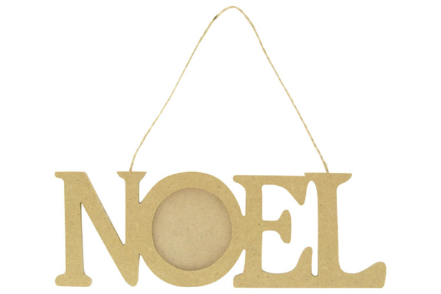 mot noel à suspendre - Objets en bois Noël - 10doigts.fr