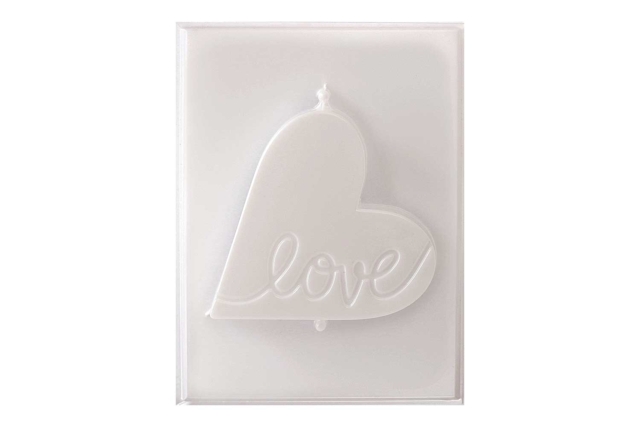 Moule thermoformé pour bougie - Cœur "LOVE"  - Moules et pots pour bougies - 10doigts.fr