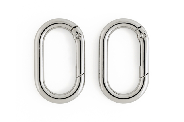 mousquetons ovales argentés - Clips et mousquetons : les finitions pour vos accessoires DIY - 10doigts.fr