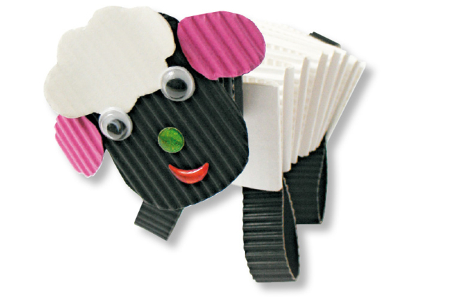 mouton en carton ondulé - Carton ondulé - 10doigts.fr