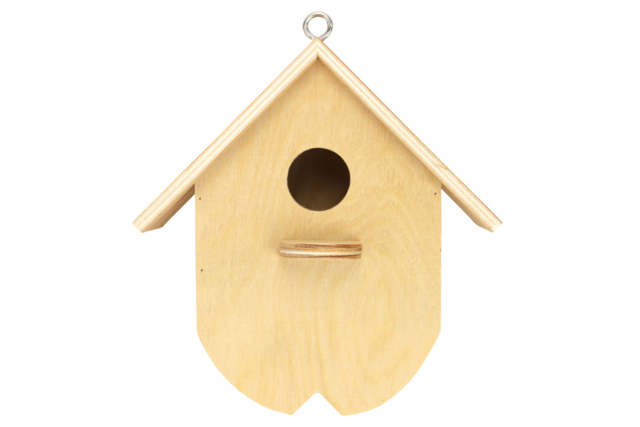 nichoir bois vue de face - Nichoirs, mangeoires en bois - 10doigts.fr