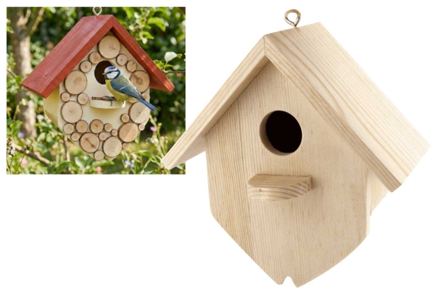 nichoir en bois pour mésange - Nichoirs, mangeoires en bois - 10doigts.fr