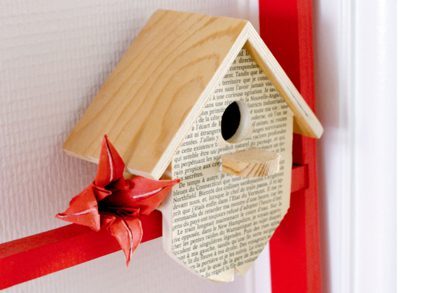 nichoir papier journal - Nichoirs, mangeoires en bois - 10doigts.fr
