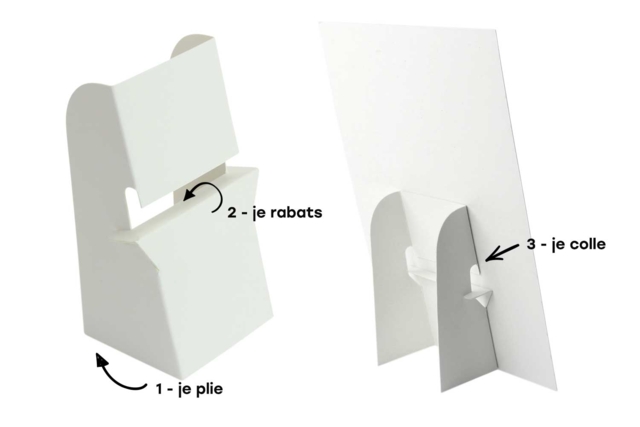 notice chevalet carton - Kits créatifs Pâques - 10doigts.fr