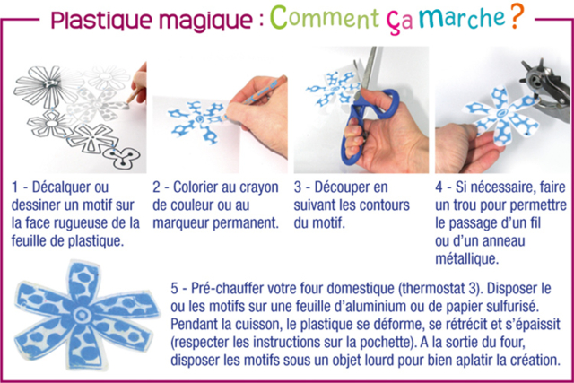 notice plastique magique - Feuilles de plastique fou : le support magique pour vos activités - 10doigts.fr