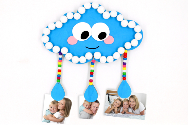 Nuage porte-photos - Kits et activités en bois - 10doigts.fr