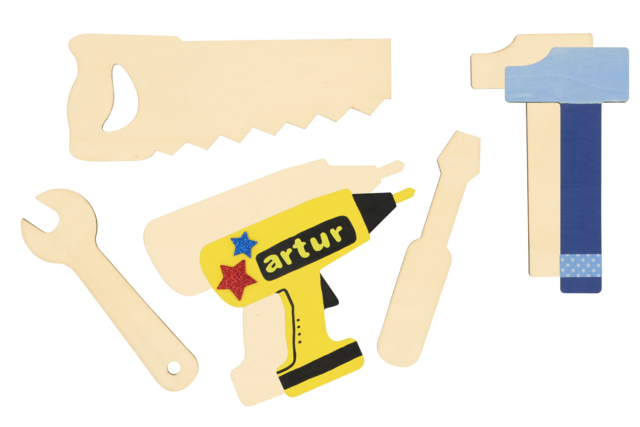 outils en bois jouet - Supports plats en bois - 10doigts.fr
