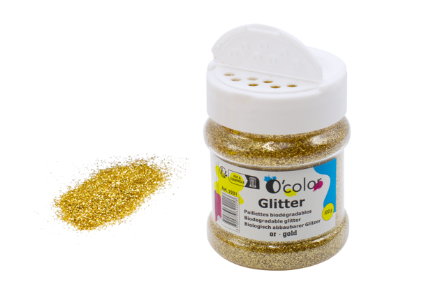 paillettes biodégradables or - Paillettes à saupoudrer - 10doigts.fr