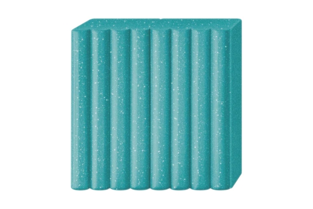 PAIN FIMO TURQUOISE PAILLETTES - Pâtes Fimo Effect : donnez une dimension magique à vos modelages - 10doigts.fr