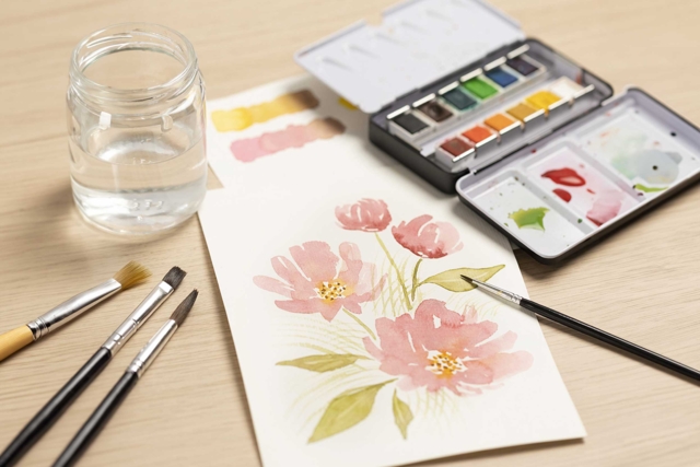 palette aquarelle et peinture - Peinture aquarelle : palettes, pinceaux et accessoires pour peindre à l'eau - 10doigts.fr