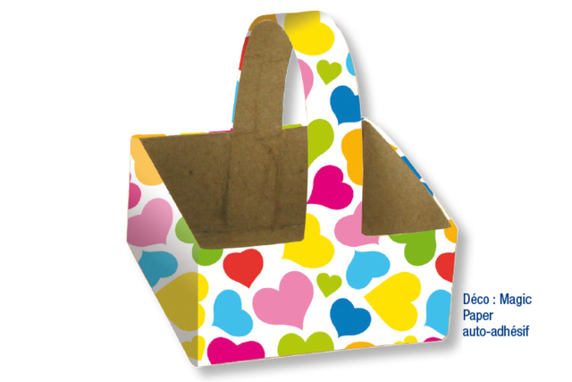 panier carré - Paniers de Pâques - 10doigts.fr