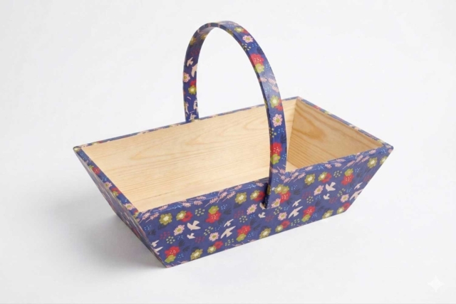 panier decopatch - Paniers en bois - 10doigts.fr