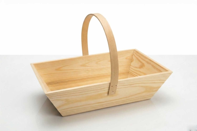 panier en bois de pâques - Paniers en bois - 10doigts.fr