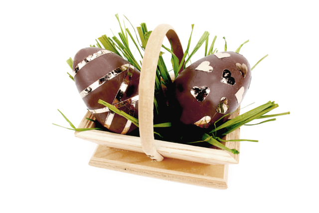 panier oeufs foil - Paniers en bois - 10doigts.fr