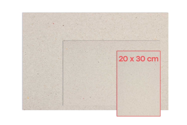 Panneaux de carton gris  20 x 30 cm - 8 pcs - Papiers épais et cartons : donnez vie à vos projets créatifs - 10doigts.fr