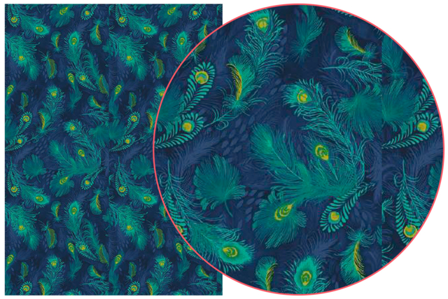 papier plumes paon - Papiers Décopatch - 10doigts.fr