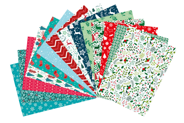 papiers de noël glacé - Papiers saisonniers - 10doigts.fr