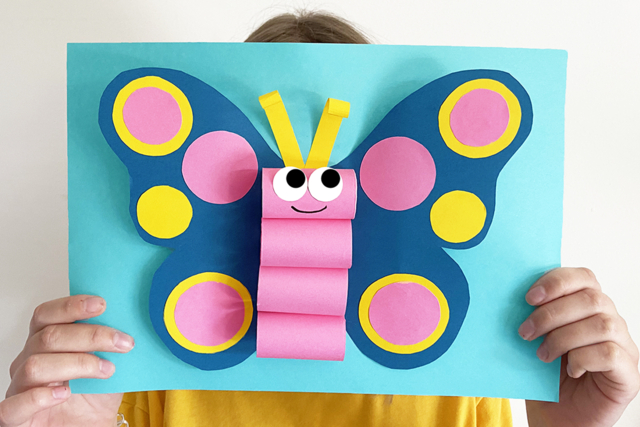 Papillon 3D en papier - Cutters, massicot - 10doigts.fr