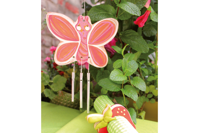 papillon mobile - Suspensions décoratives en bois - 10doigts.fr
