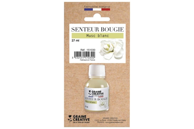 Parfum bougie 27 ml - musc - Parfums et Colorants Bougies - 10doigts.fr