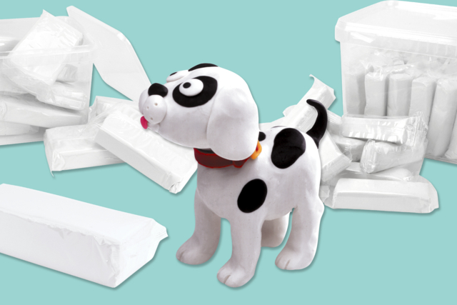 pâte à modeler blanche enfant durcissante - Pâtes à modeler autodurcissantes - 10doigts.fr