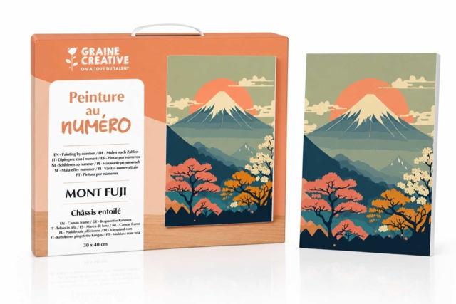 Peinture au numero 30 x 40 cm - Mont Fuji - Peinture aux numéros : découvrez l'art du tableau numéroté pour tous - 10doigts.fr