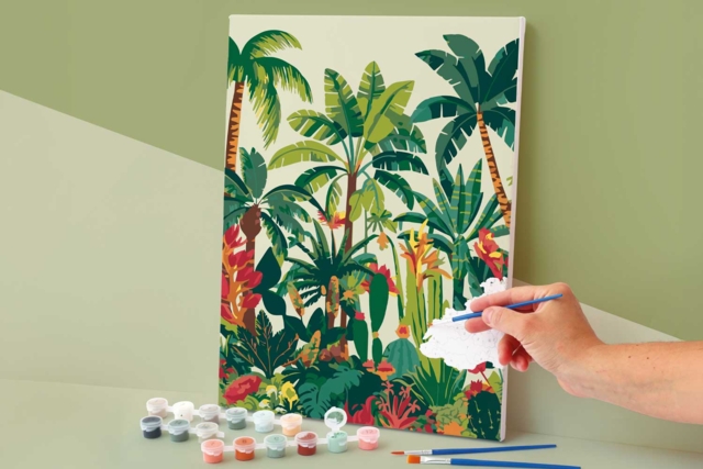 Peinture au numero - Nature tropicale - Peinture aux numéros : découvrez l'art du tableau numéroté pour tous - 10doigts.fr