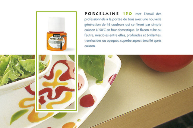 peinture porcelaine - Peinture verre et faïence - 10doigts.fr