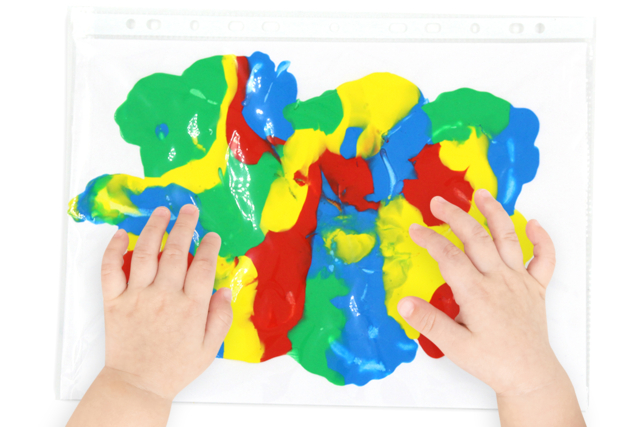 Peinture propre pour bébés et enfants - Peinture verre et faïence - 10doigts.fr