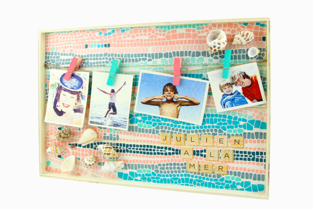 Pèle mêle scrabble - Gommettes Alphabet, messages - 10doigts.fr