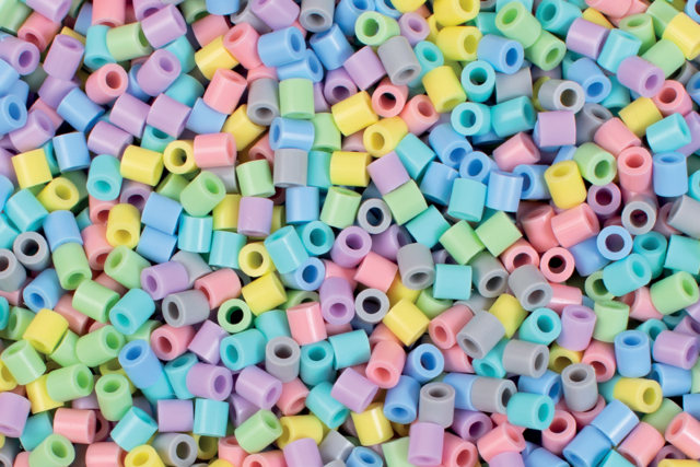 Perles à repasser, couleurs pastels - Perles à repasser 5 mm - 10doigts.fr