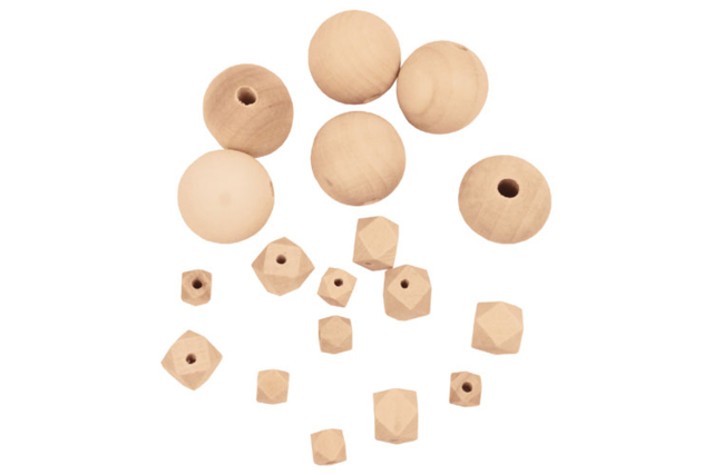 perles en bois - Perles Bois - 10doigts.fr