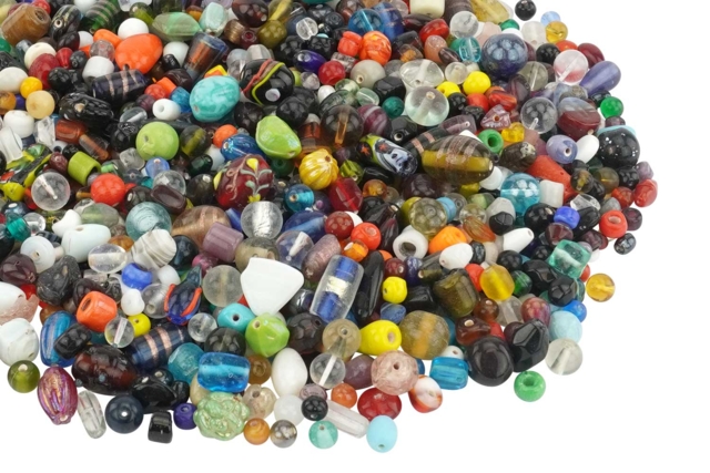 perles en verre assorties - Perles Verre - 10doigts.fr