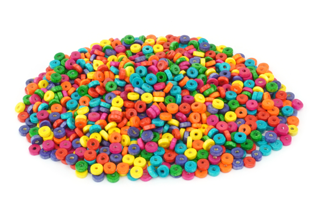 perles rondelles bois - Perles Bois - 10doigts.fr