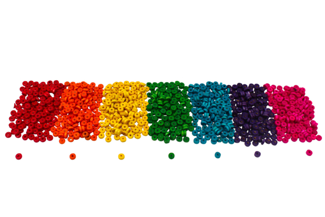 perles rondelles en bois - Perles Bois - 10doigts.fr