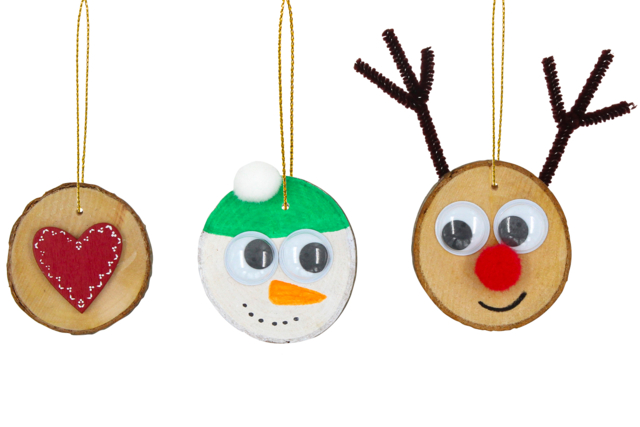 personnages de noel en bois - Objets en bois Noël - 10doigts.fr