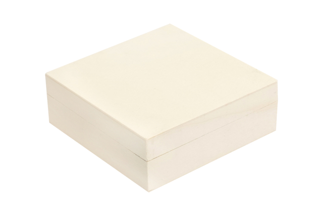petite boite en bois carrée - Boîtes en bois - 10doigts.fr