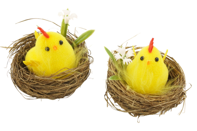 petites poules décoration pâques - Accessoires décoratifs de Pâques - 10doigts.fr