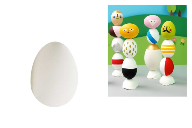 petits oeufs plastique - Oeufs de Pâques créatif - 10doigts.fr