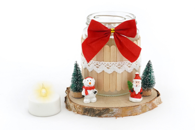 Photophore de Noël - Petites décorations de Noël - 10doigts.fr