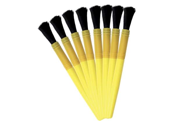 Pinceaux brosses grosse touffe - Lot de 8 - Pinceaux brosses - 10doigts.fr