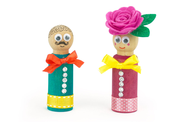 pions en bois déco - Jeux et Jouets en bois - 10doigts.fr
