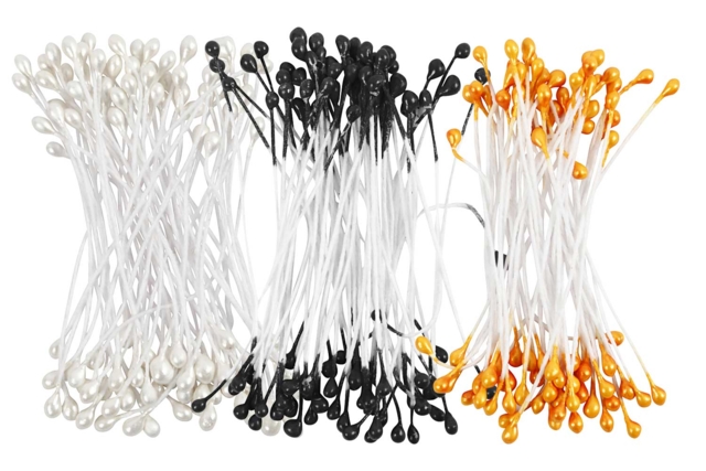 Pistils pour fleurs artificielle - Couleurs au choix - Fleurs en papier crépon : créez des bouquets éternels - 10doigts.fr