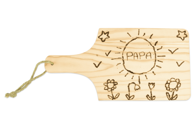 planche à découper pyrogravure - Objets bois pour la cuisine - 10doigts.fr