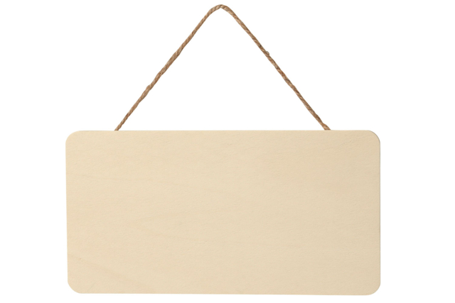 plaque de porte en bois naturel - Plaque de porte - 10doigts.fr