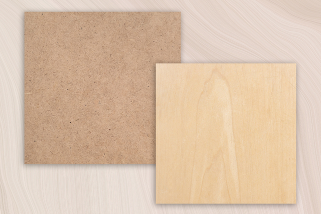 plaque en bois medium mdf carré - Supports plats en bois - 10doigts.fr