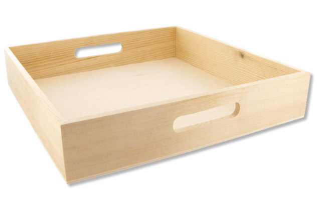 Plateau carré - Plateaux en bois - 10doigts.fr