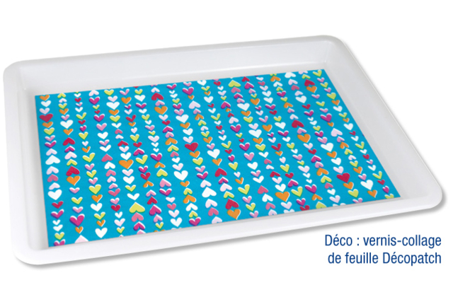 Plateau en PVC blanc - Outils et colles - Construction et Maquette - 10doigts.fr