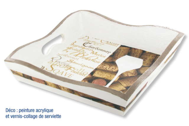 plateau vague - Plateaux en bois - 10doigts.fr