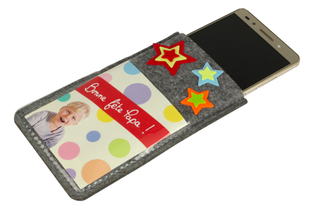 Pochette smartphone fête des pères - Gommettes formes assorties : un univers pour créer sans limite - 10doigts.fr